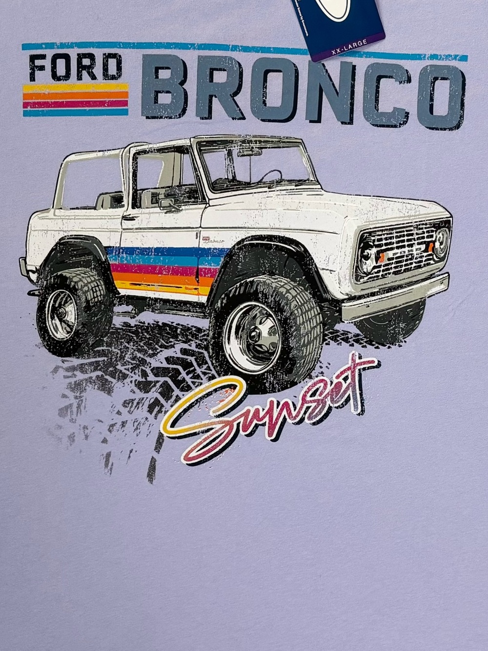 Women’s Purple Ford Bronco Graphic T-Shirt, Size: XXL, NWT